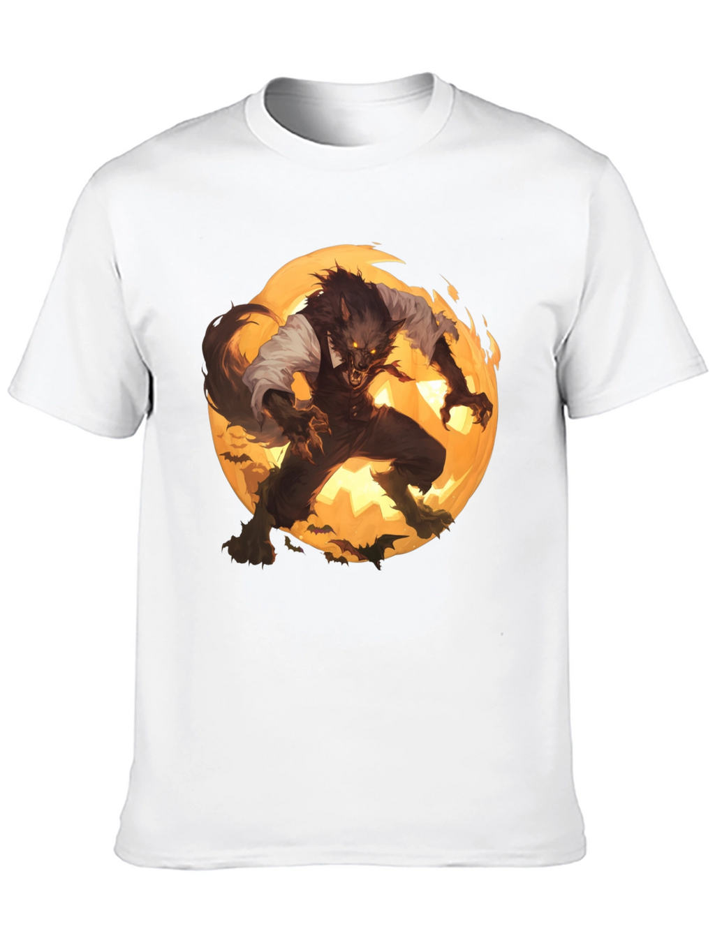 Werewolf Moon Graphic T-Shirt - Halloween Ready
