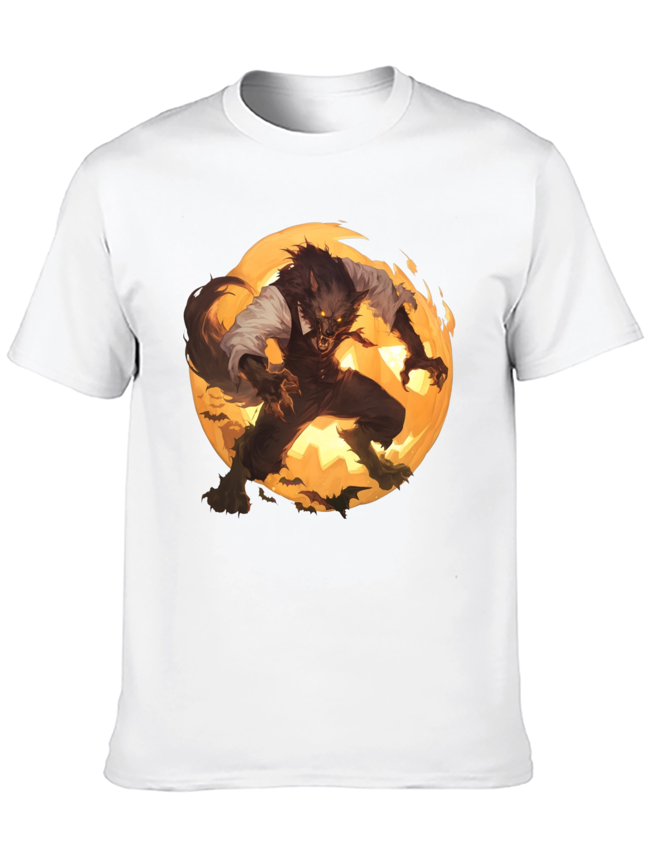 Werewolf Moon Graphic T-Shirt - Halloween Ready