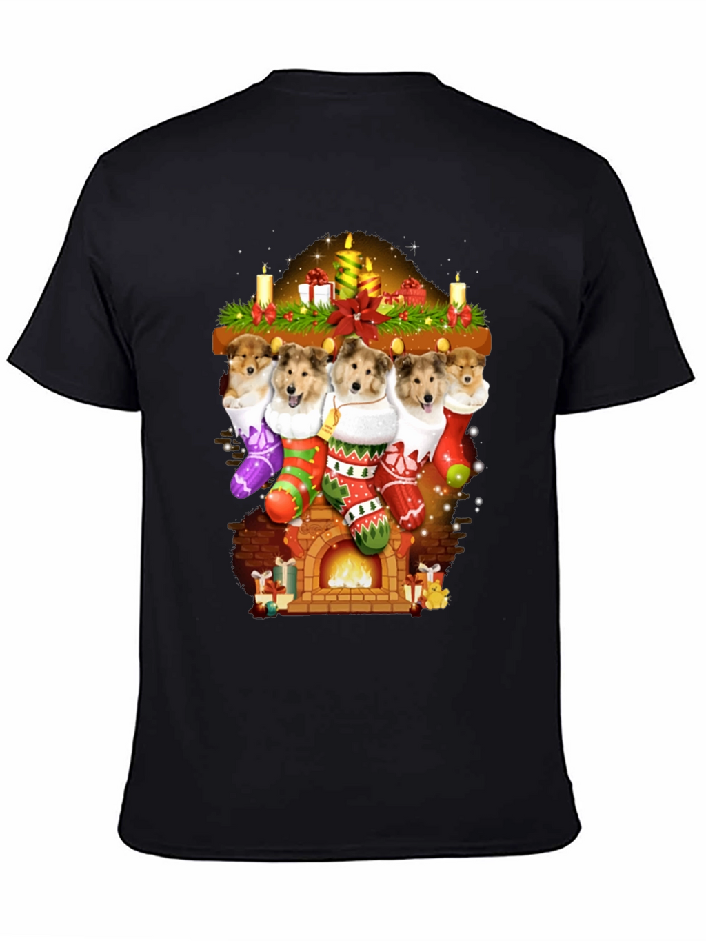 Festive Dog Stocking T-Shirt