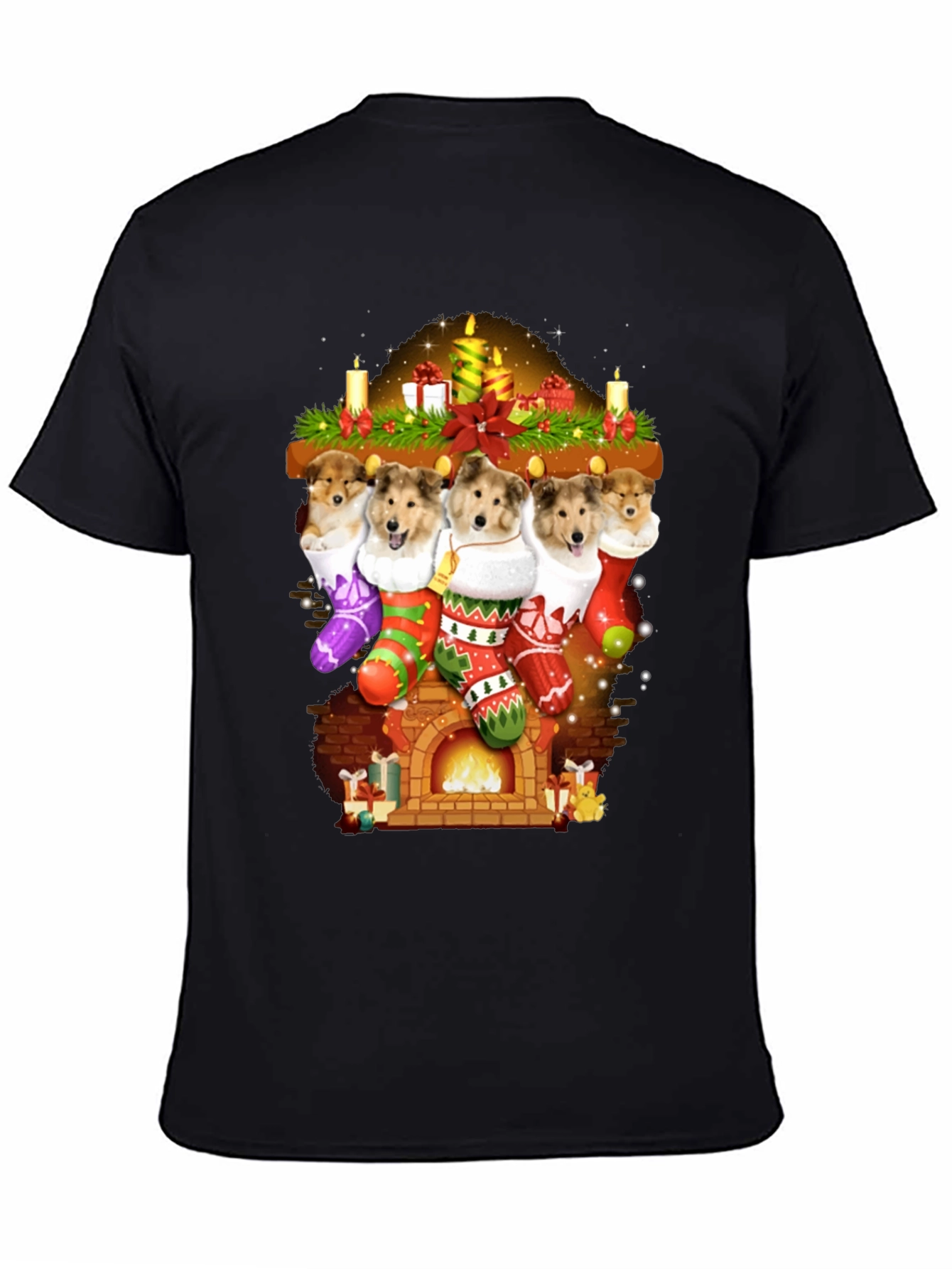 Festive Dog Stocking T-Shirt