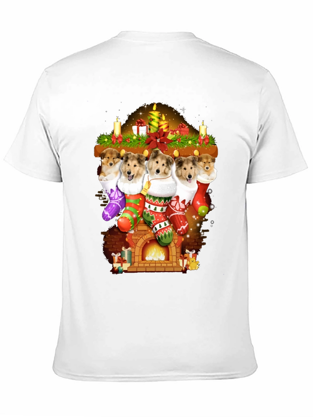 Festive Dog Stocking T-Shirt