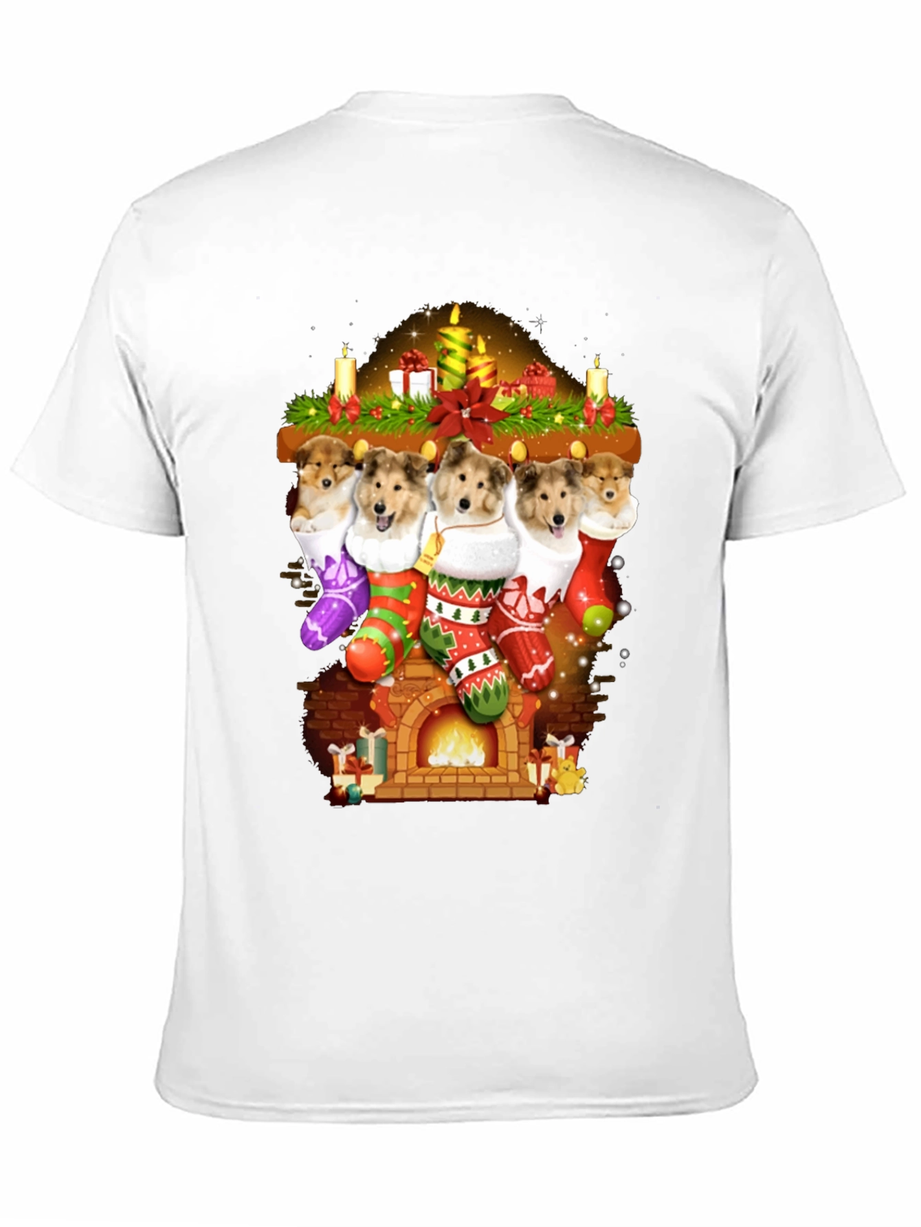 Festive Dog Stocking T-Shirt