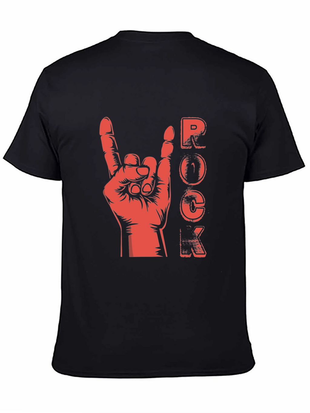 Rock Hand Gesture Graphic T-Shirt