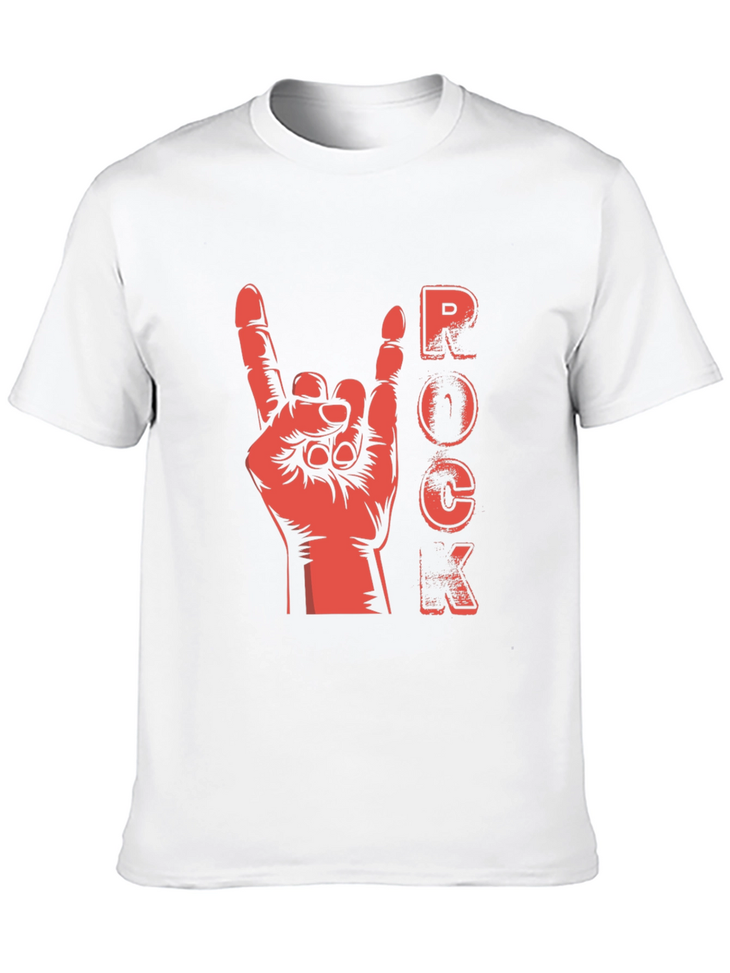 Rock Hand Gesture Graphic T-Shirt