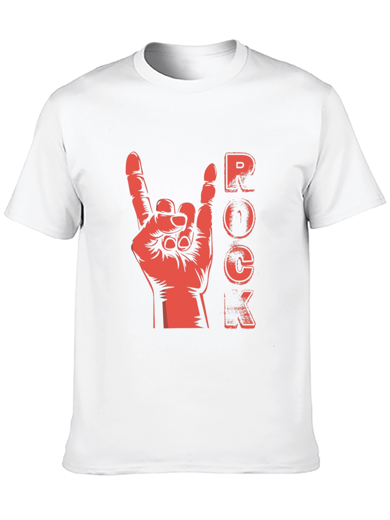 Rock Hand Gesture Graphic T-Shirt