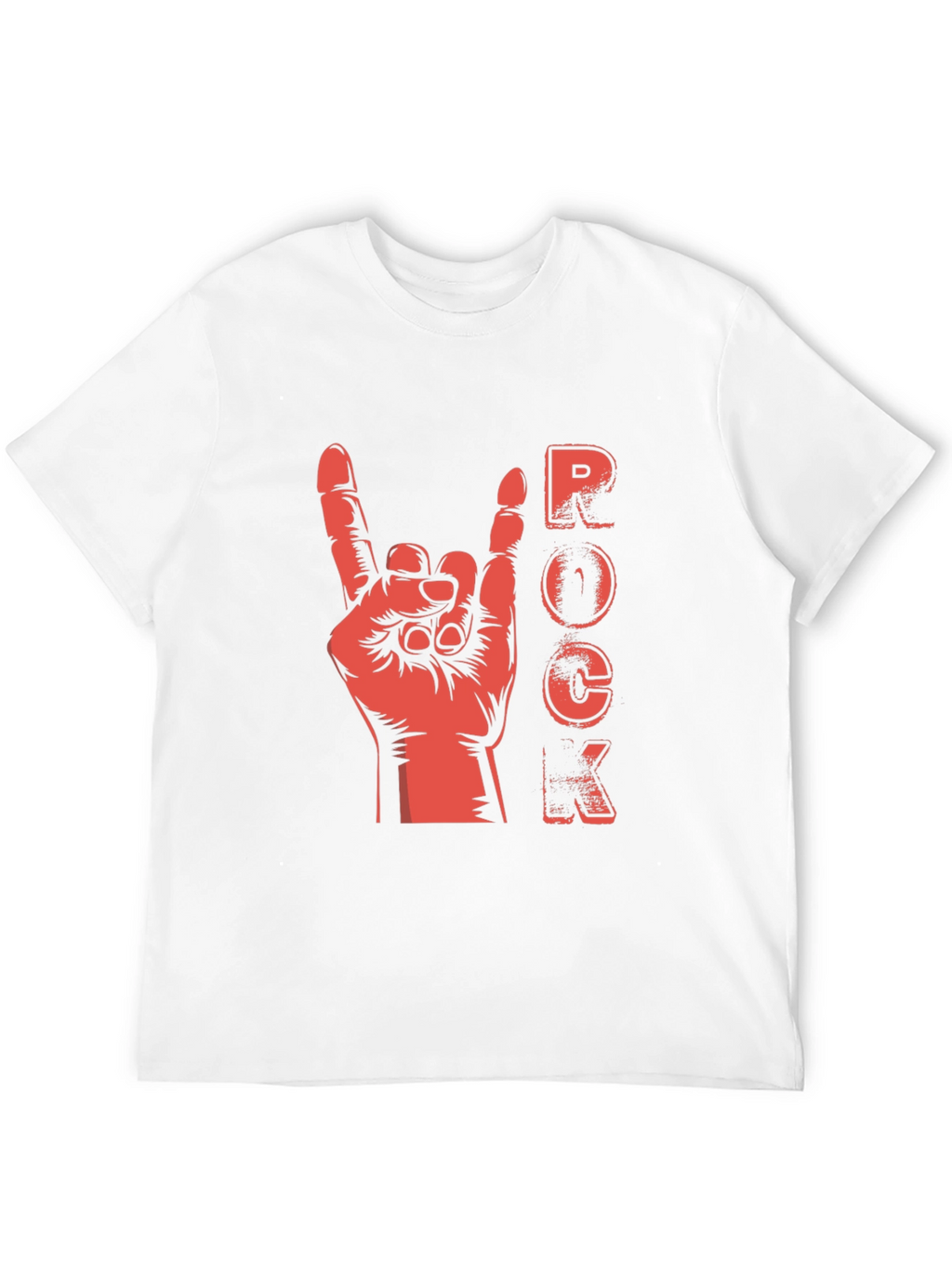 Rock Hand Gesture Graphic T-Shirt