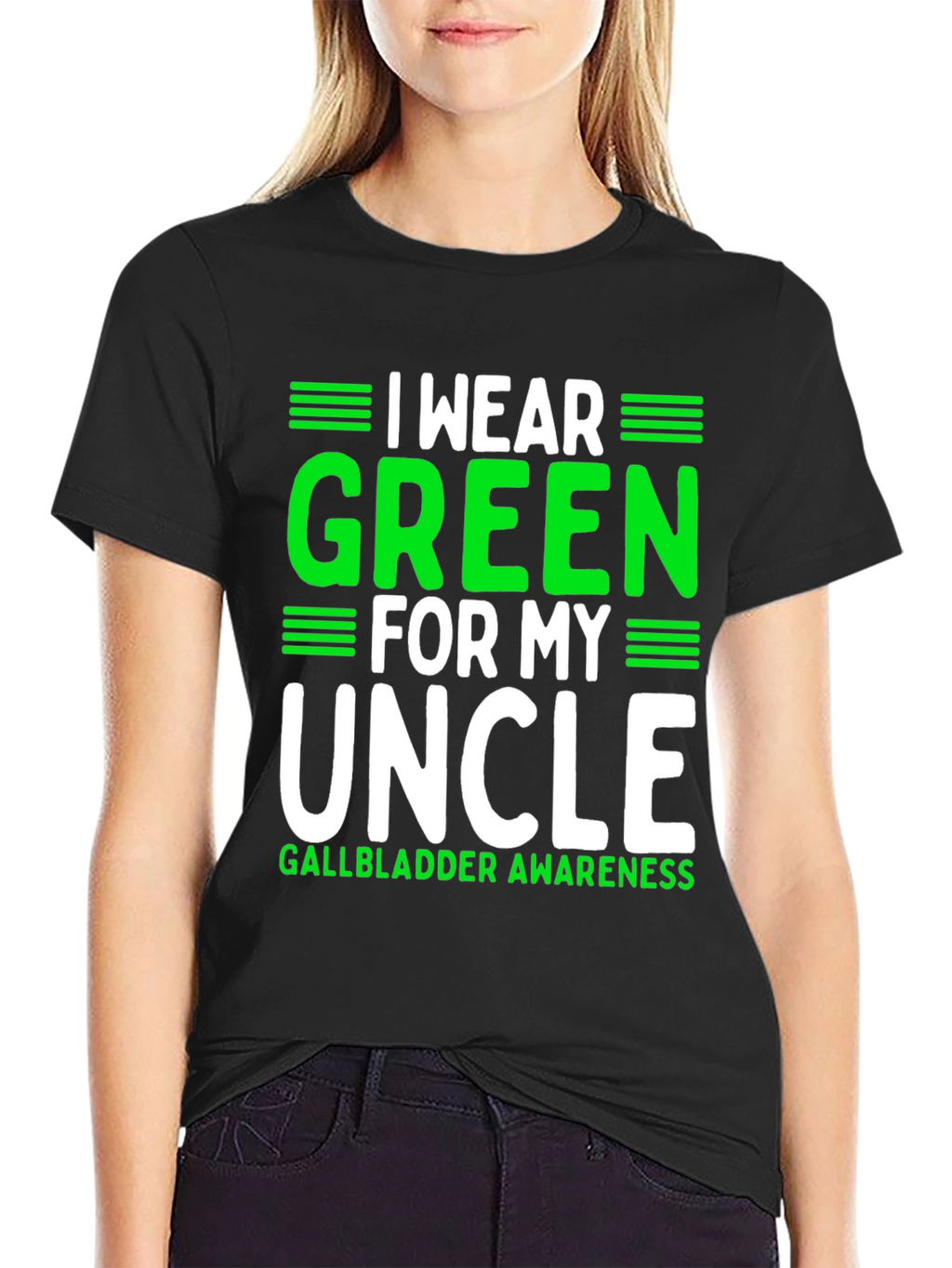 Green for My Uncle Gallbladder Awareness T-Shirt