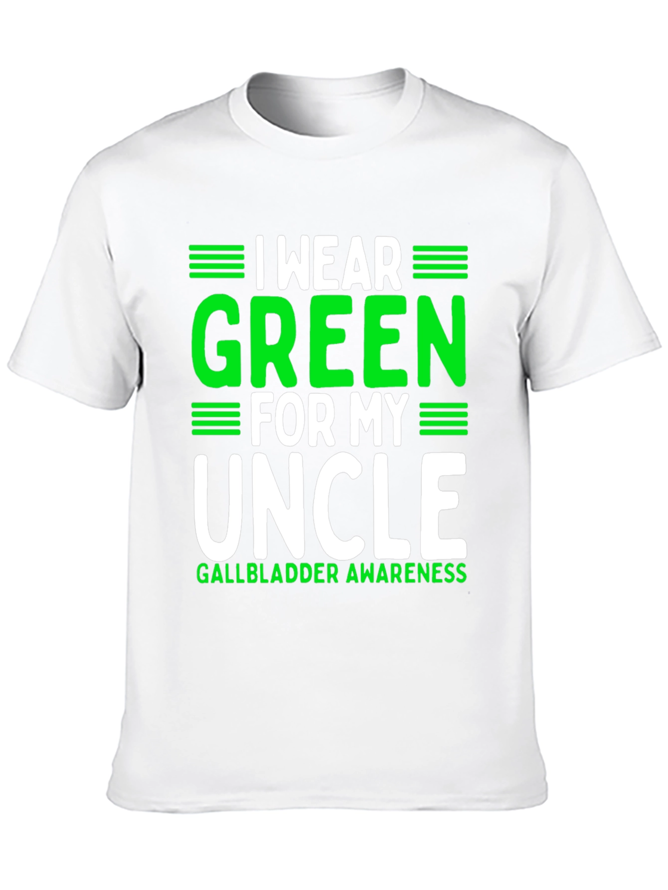 Green for My Uncle Gallbladder Awareness T-Shirt