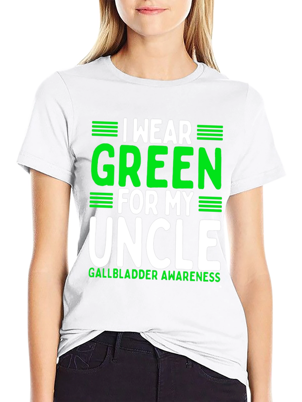 Green for My Uncle Gallbladder Awareness T-Shirt