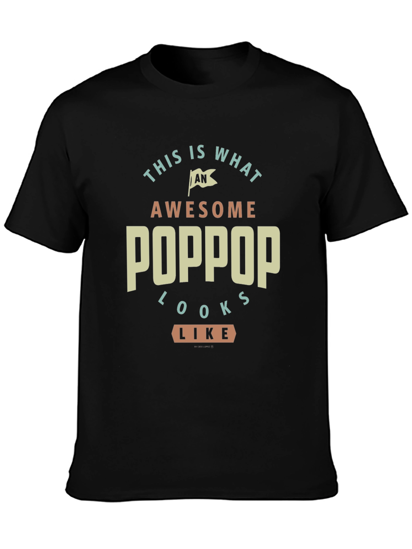 Awesome Poppop T-Shirt - Gift for Grandfather