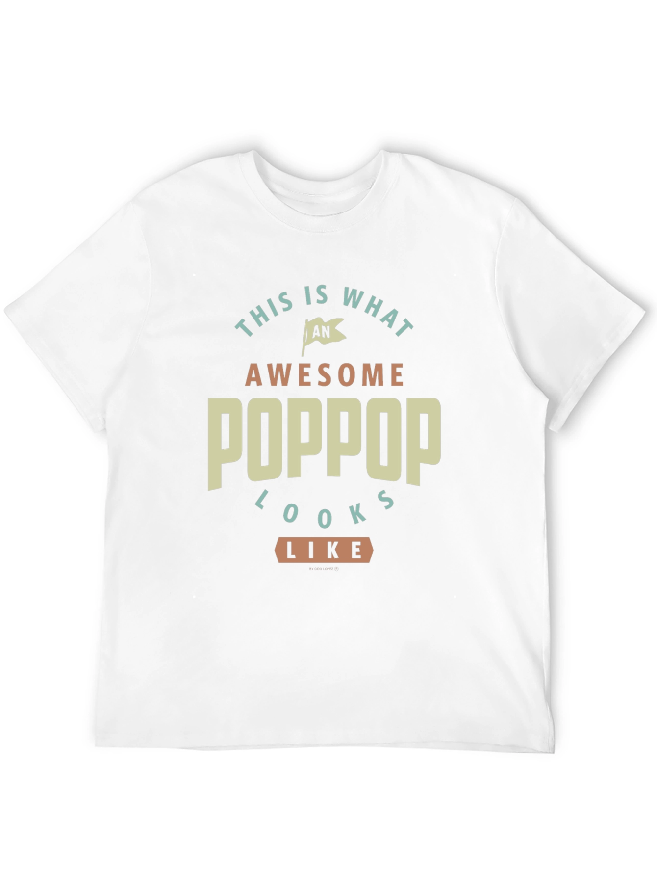 Awesome Poppop T-Shirt - Gift for Grandfather