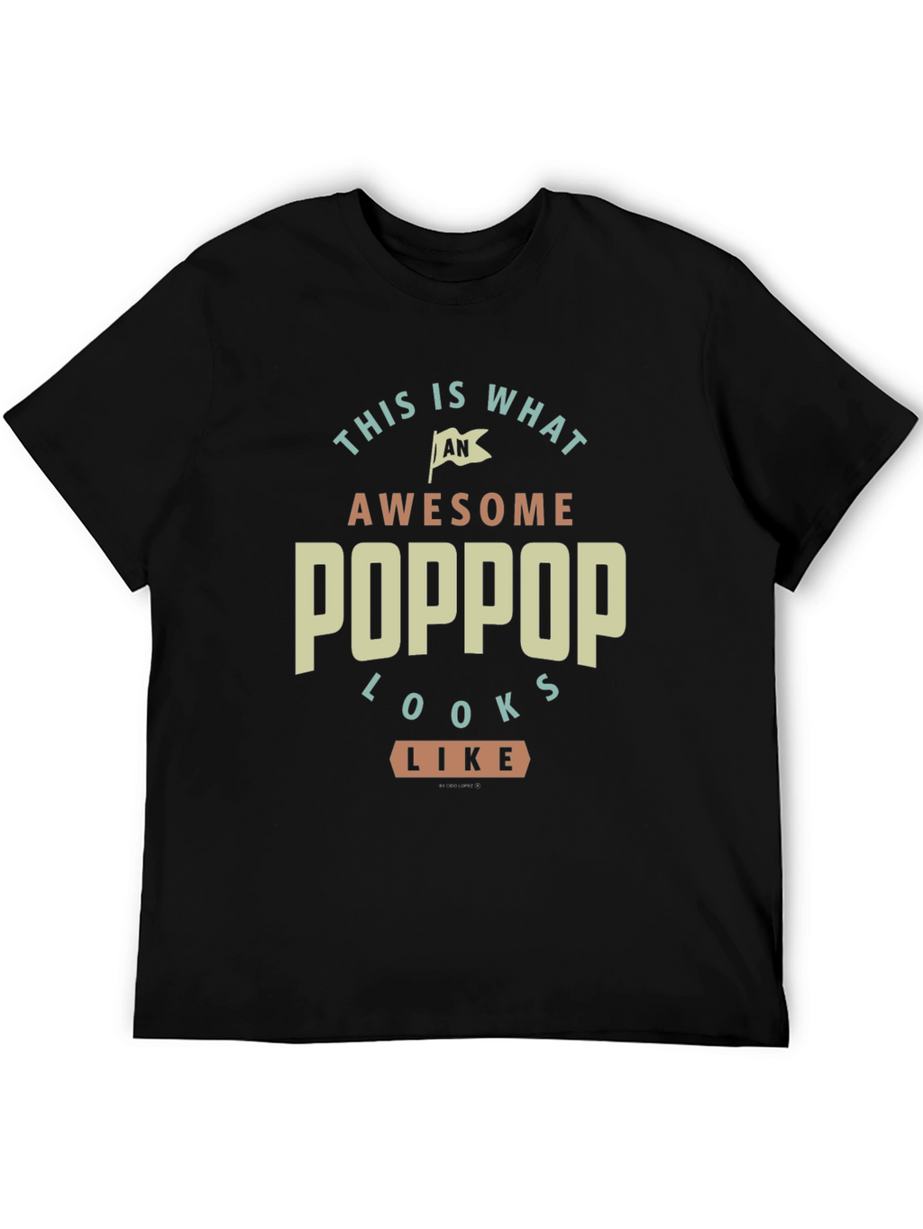 Awesome Poppop T-Shirt - Gift for Grandfather