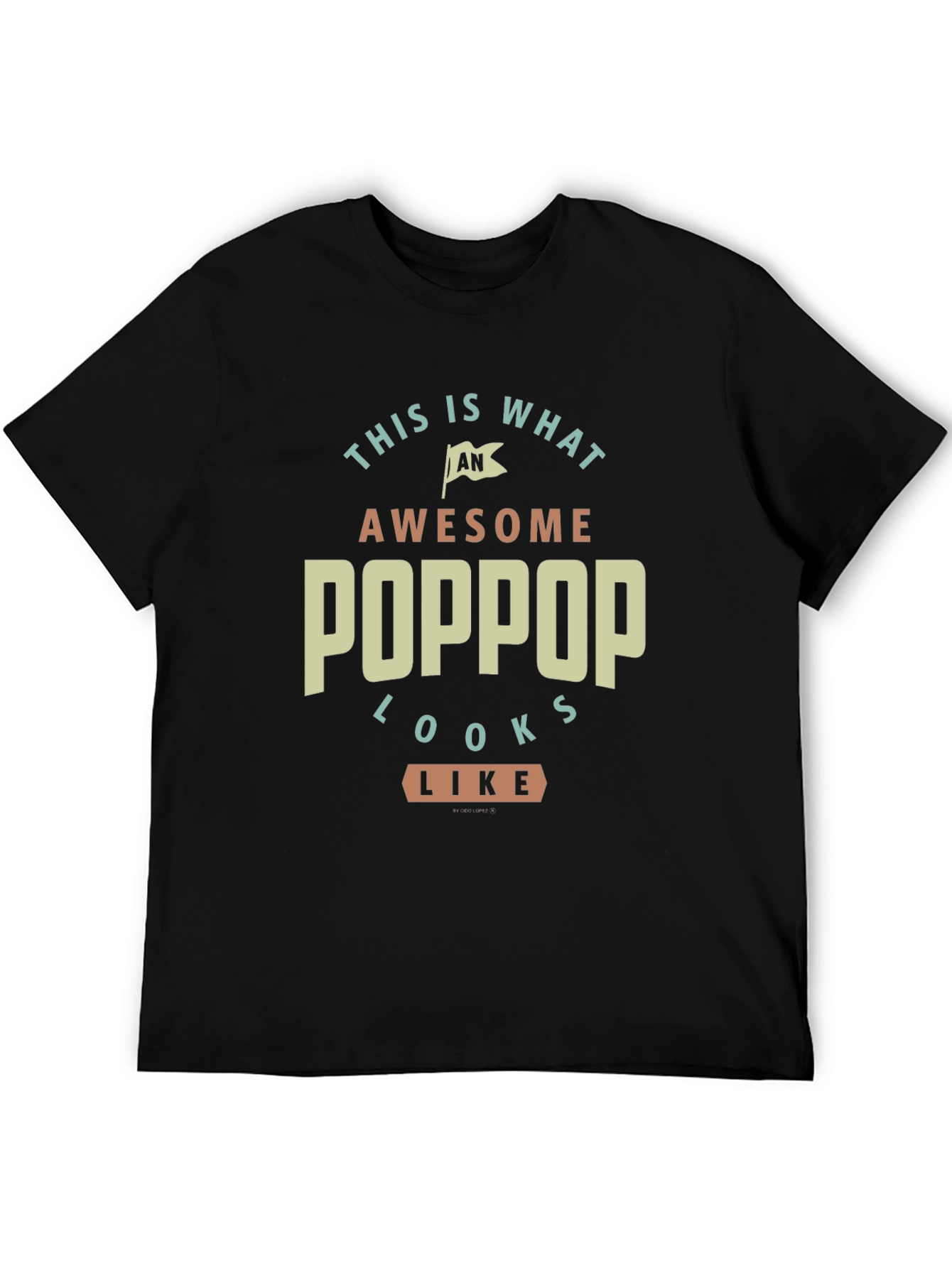 Awesome Poppop T-Shirt - Gift for Grandfather