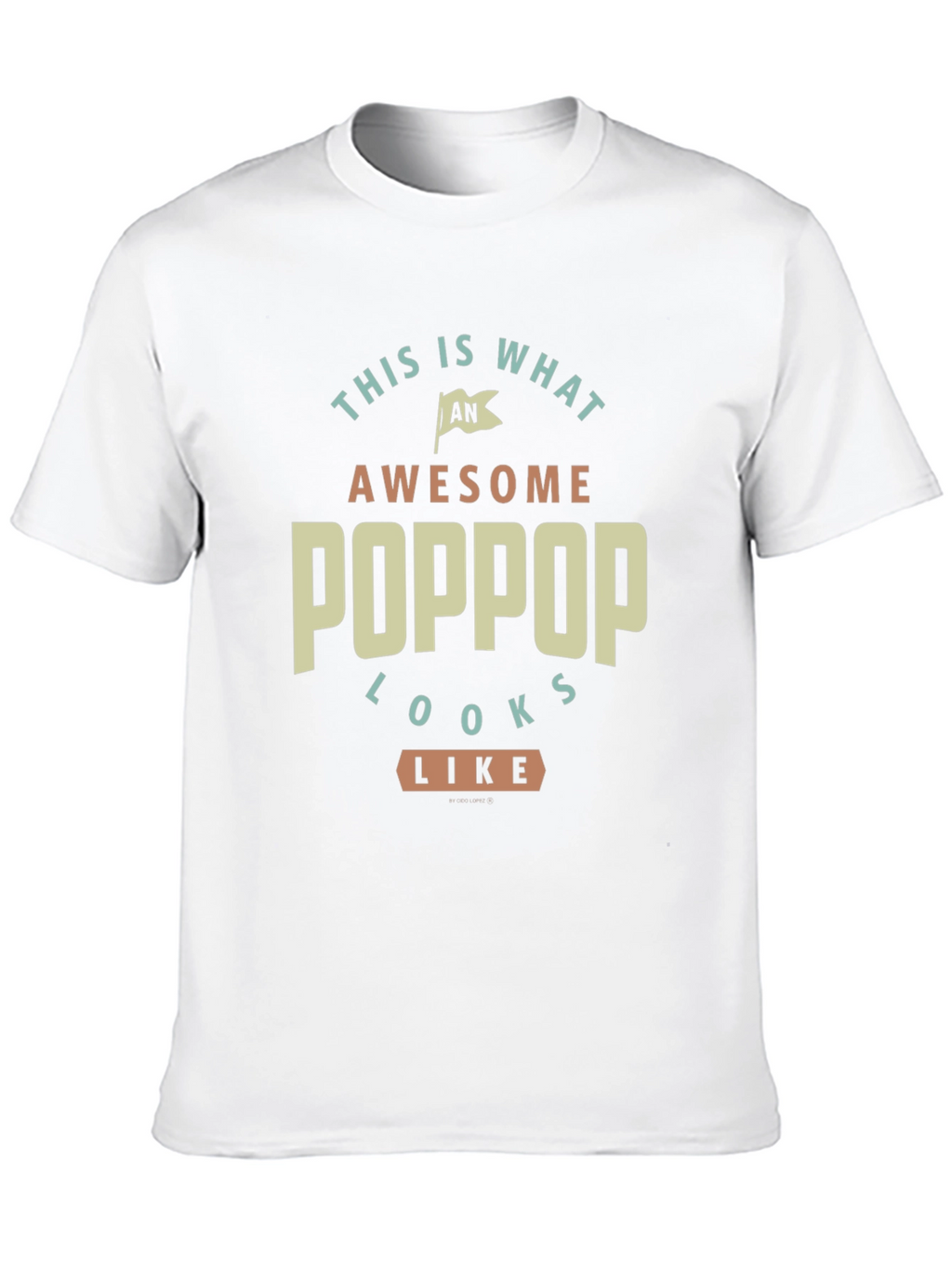 Awesome Poppop T-Shirt - Gift for Grandfather