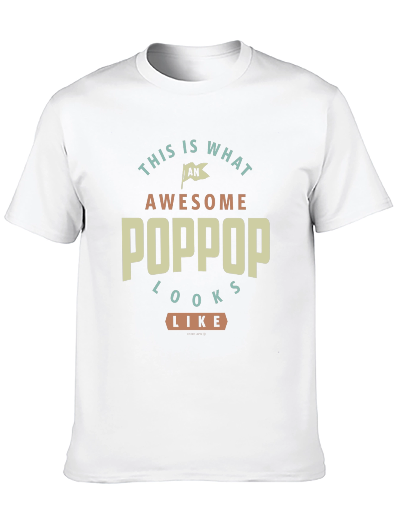 Awesome Poppop T-Shirt - Gift for Grandfather