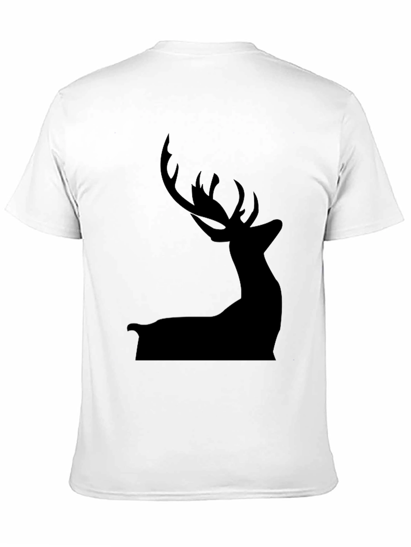 Mens Black Deer Silhouette T-Shirt