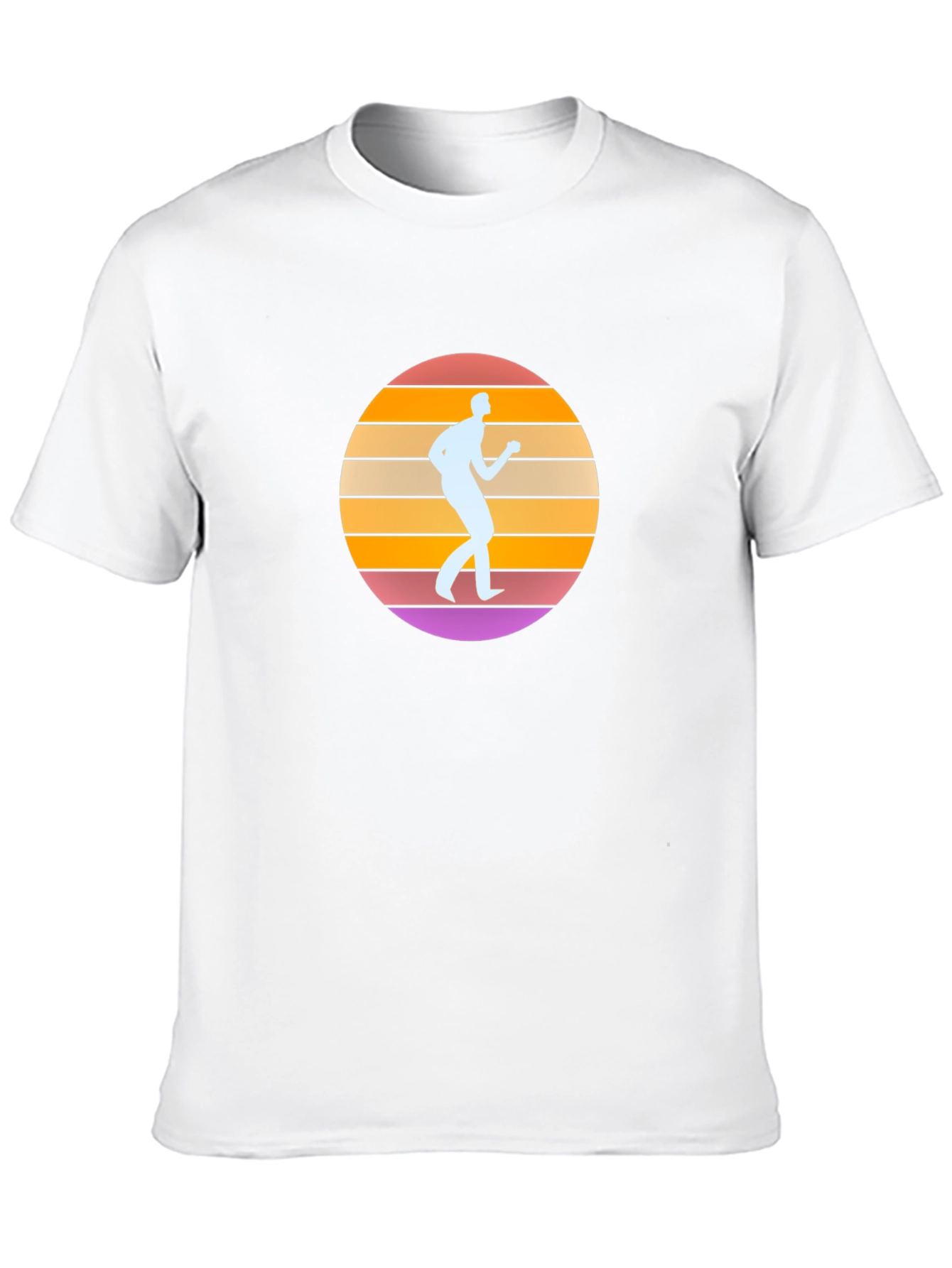 Retro Sunset Runner Graphic Tee