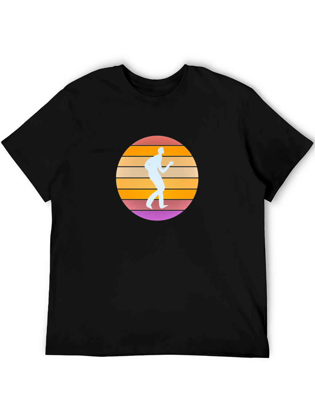 Retro Sunset Runner Graphic Tee