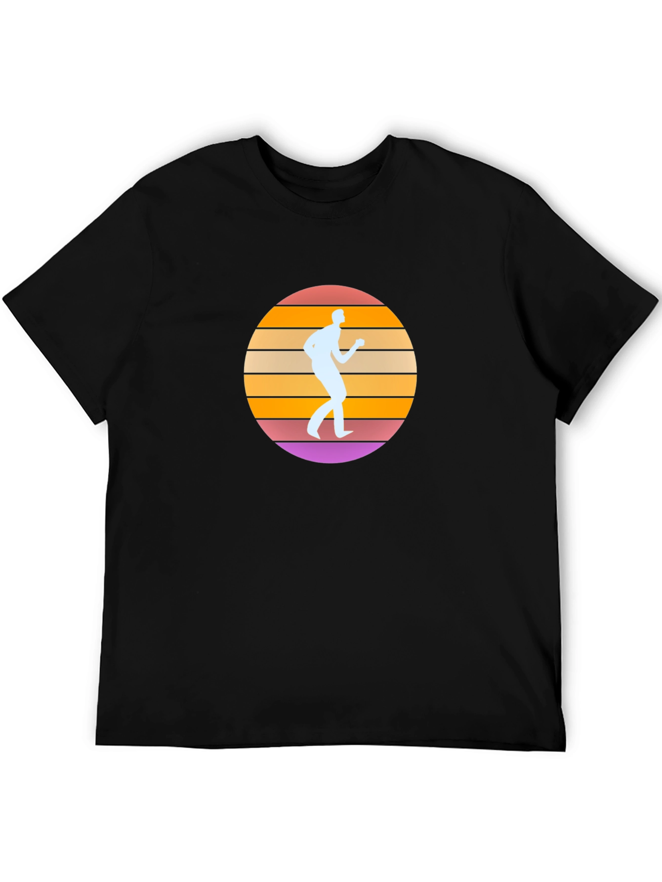 Retro Sunset Runner Graphic Tee