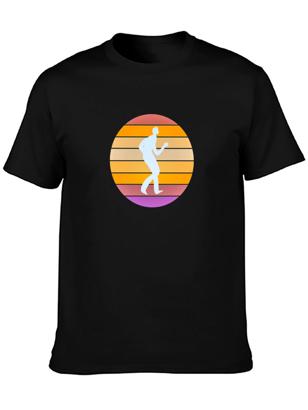 Retro Sunset Runner Graphic Tee