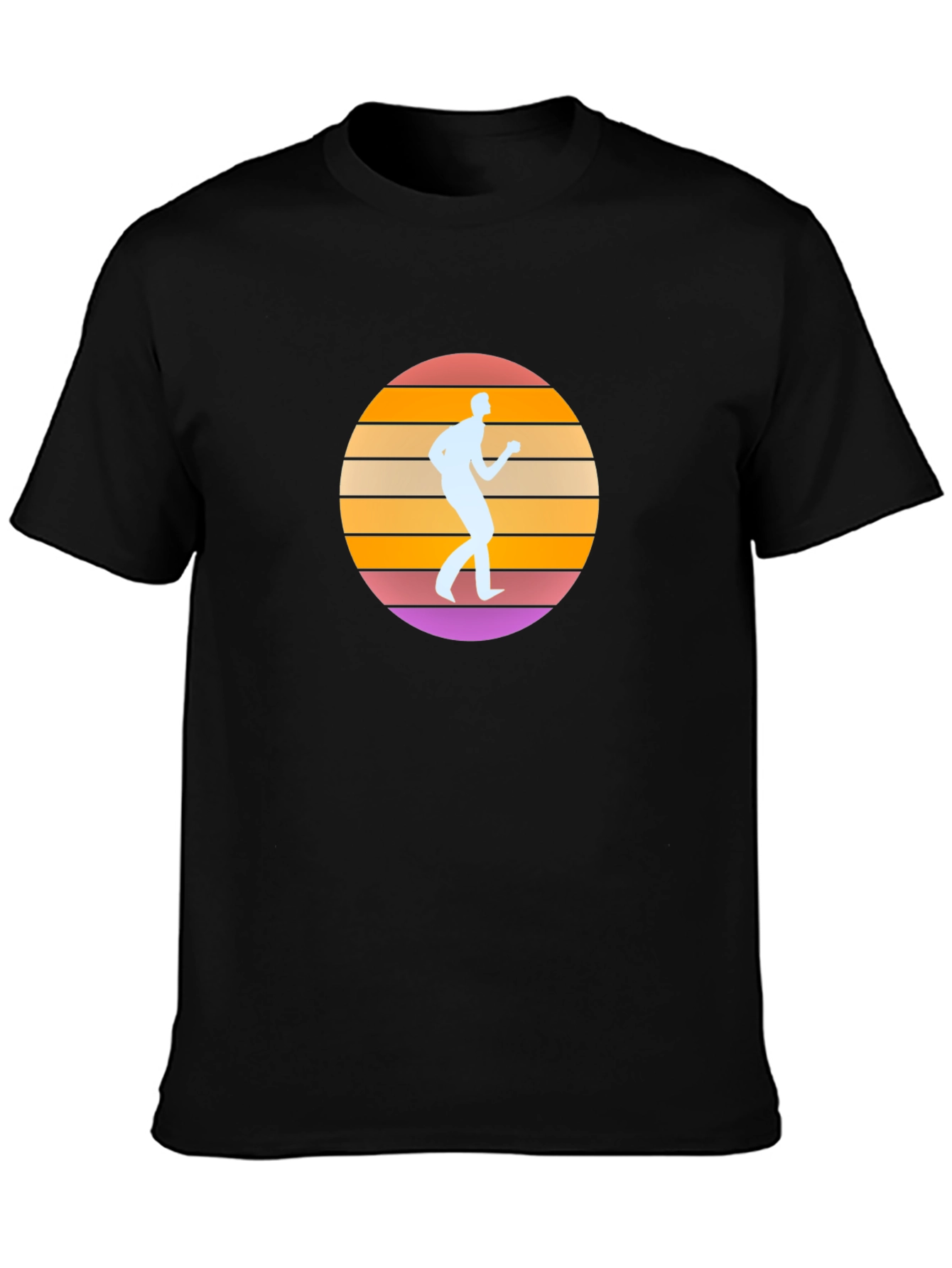 Retro Sunset Runner Graphic Tee