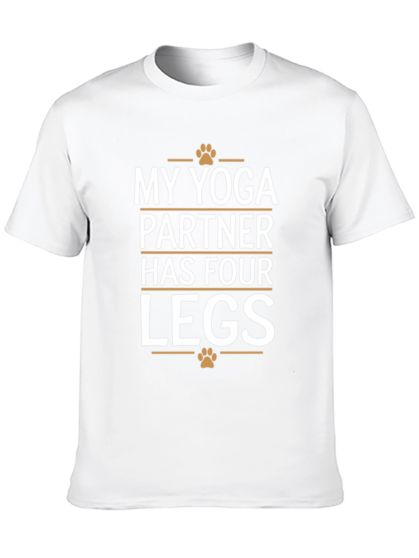 Yoga Partner Four Legs Graphic Tee - Black