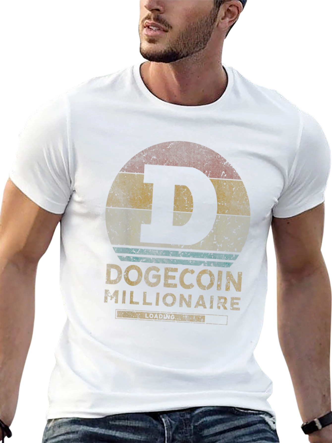 Dogecoin Millionaire T-Shirt - Vintage Style Crypto Tee