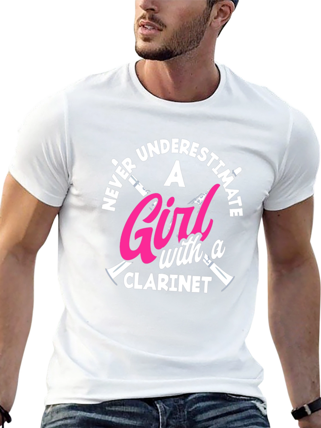 Never Underestimate Clarinet Girl T-Shirt