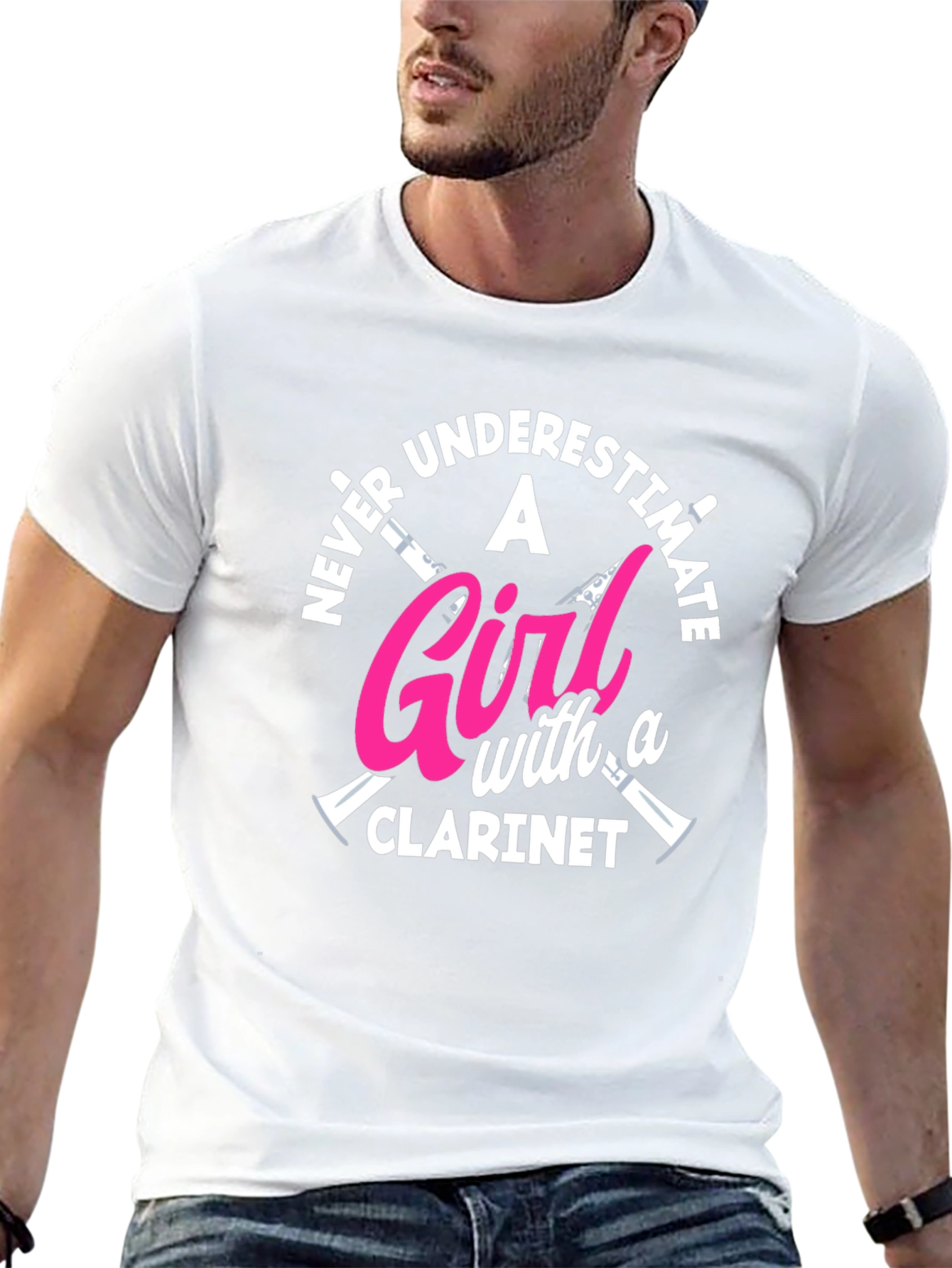 Never Underestimate Clarinet Girl T-Shirt