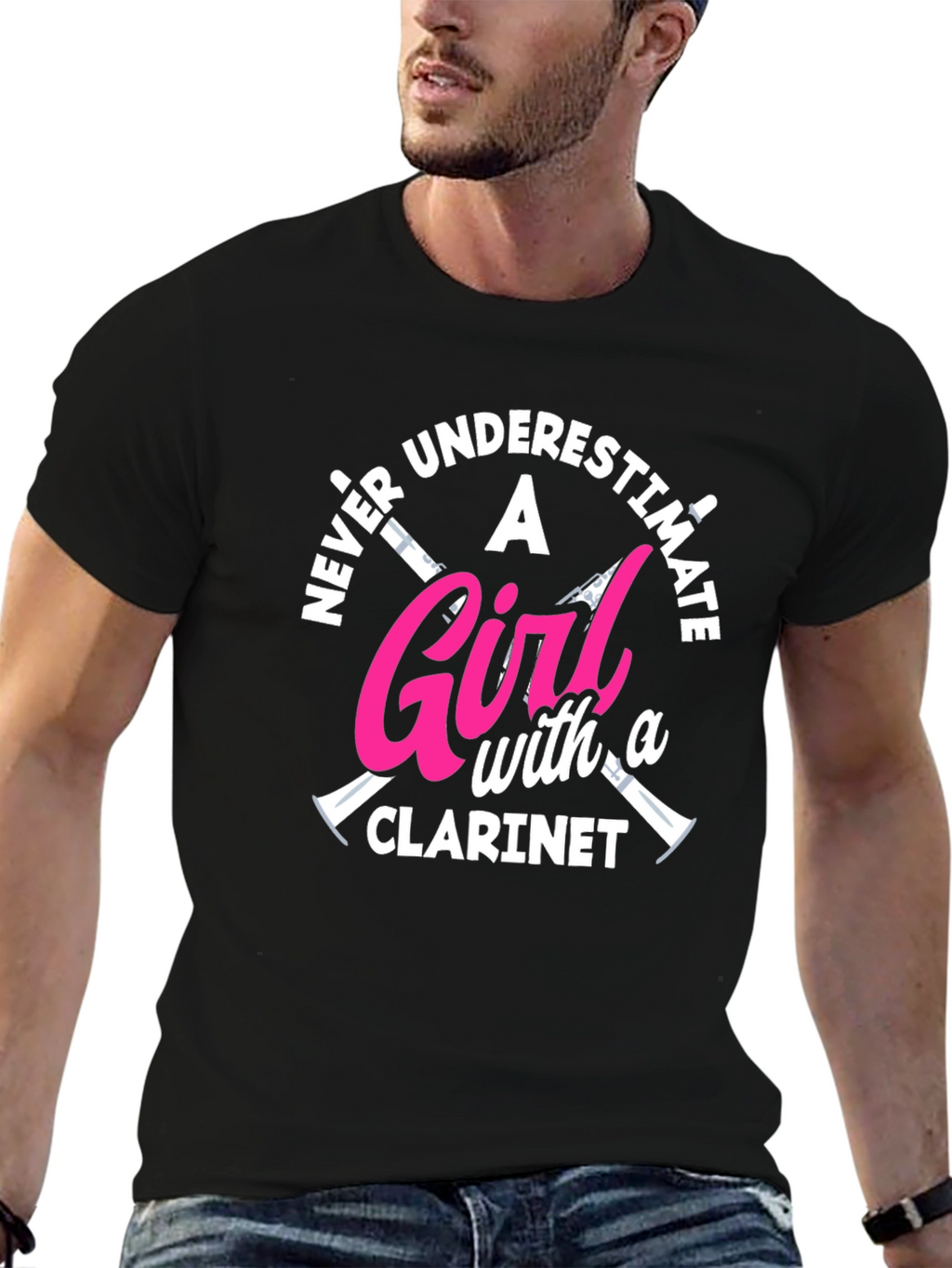 Never Underestimate Clarinet Girl T-Shirt