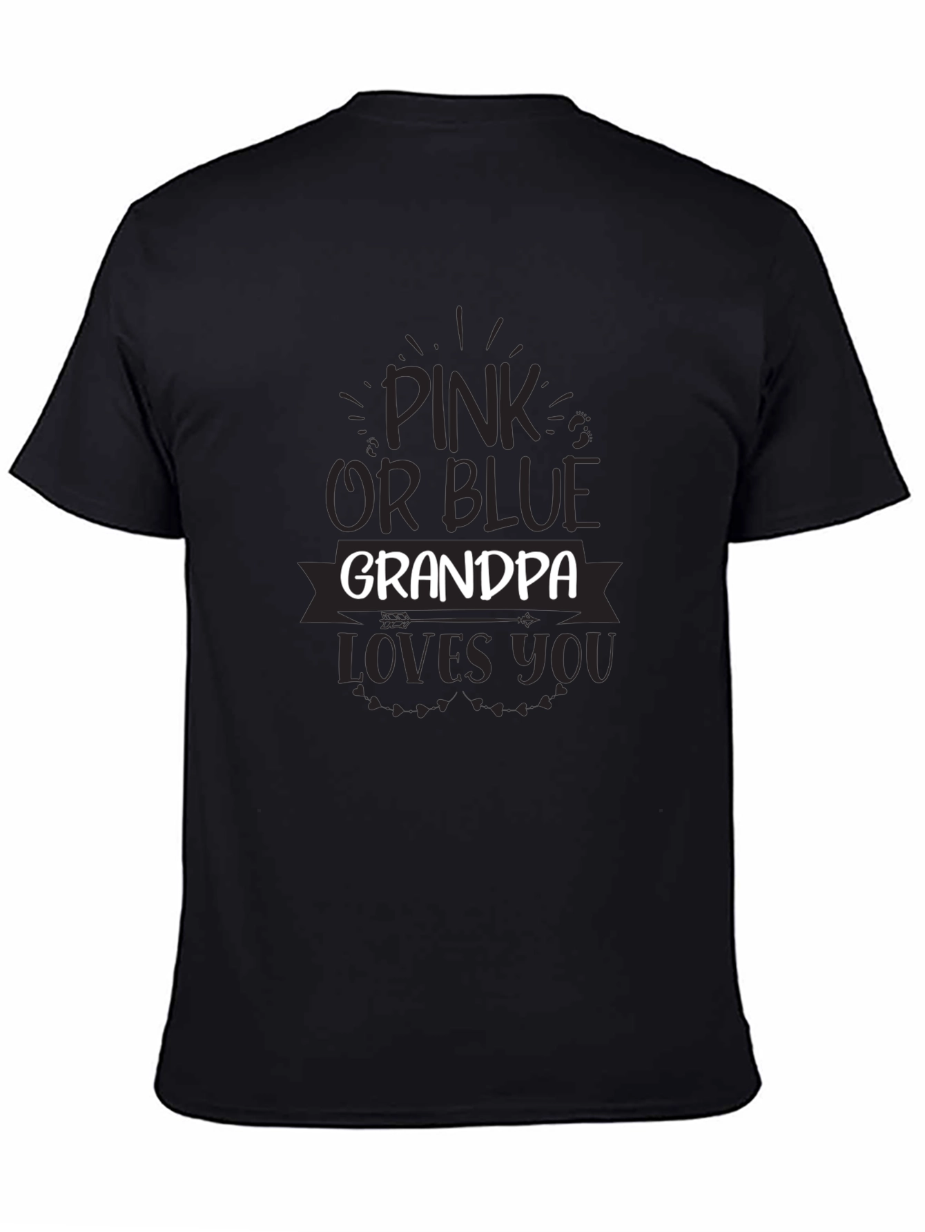 Pink or Blue Grandpa Loves You T-Shirt