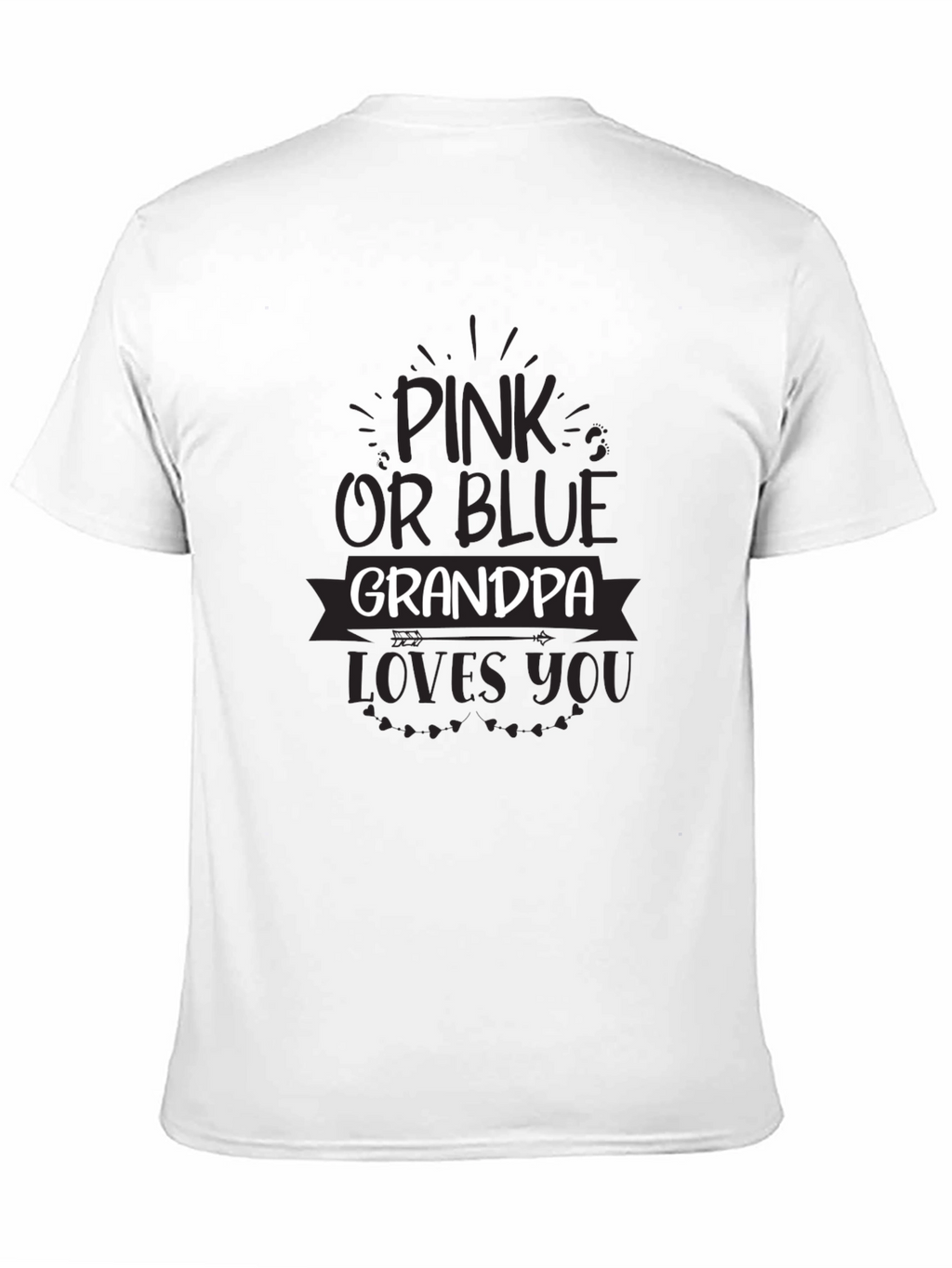 Pink or Blue Grandpa Loves You T-Shirt