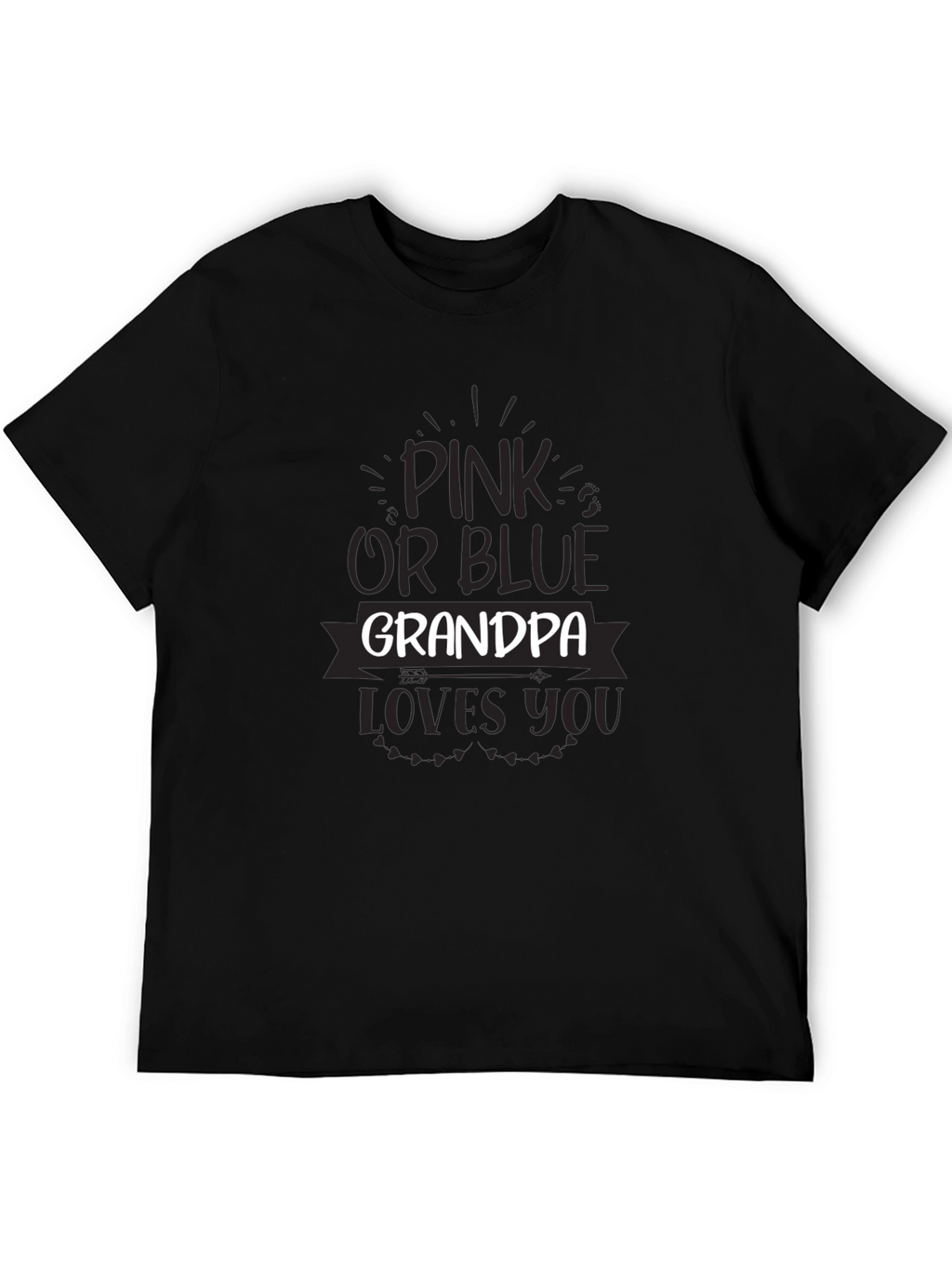 Pink or Blue Grandpa Loves You T-Shirt