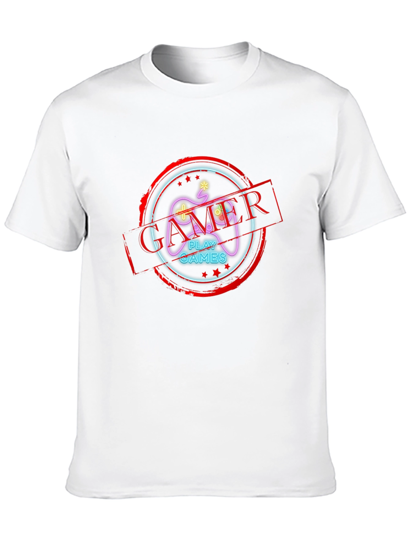 Gamer T-Shirt - Play Games - Black Graphic Tee