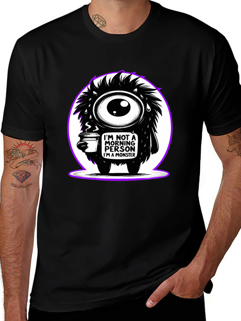 Monster Morning Person Graphic Tee