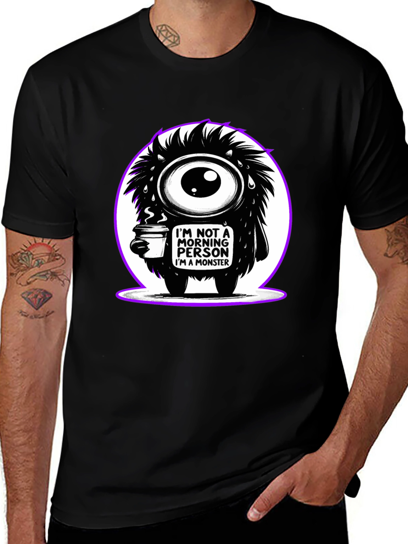 Monster Morning Person Graphic Tee