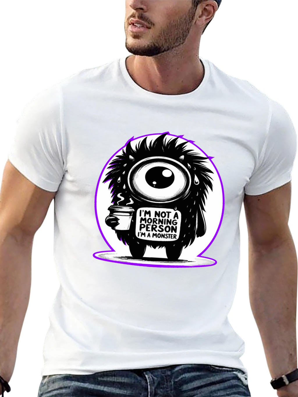 Monster Morning Person Graphic Tee