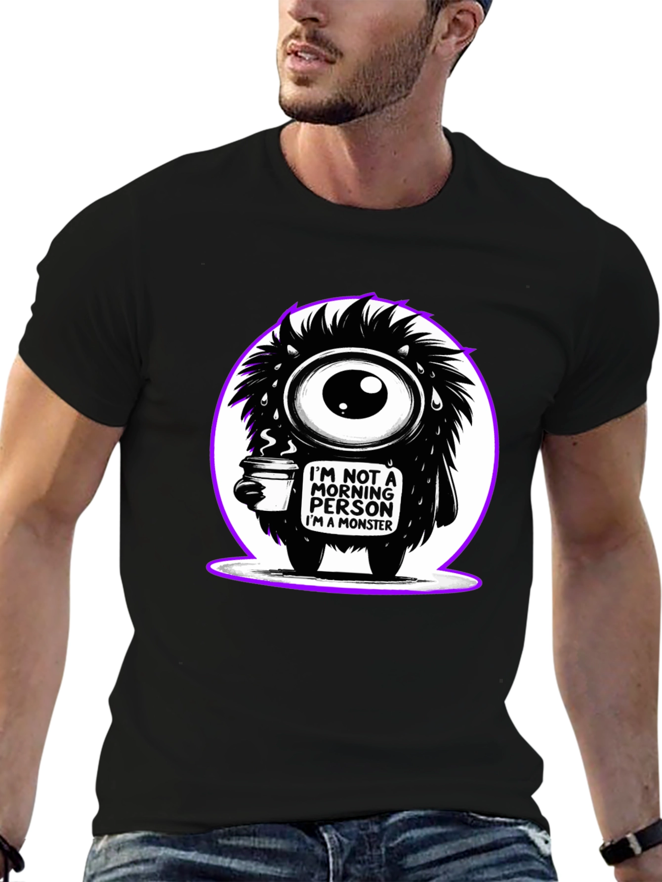 Monster Morning Person Graphic Tee