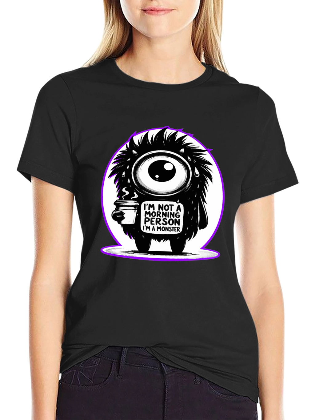 Monster Morning Person Graphic Tee