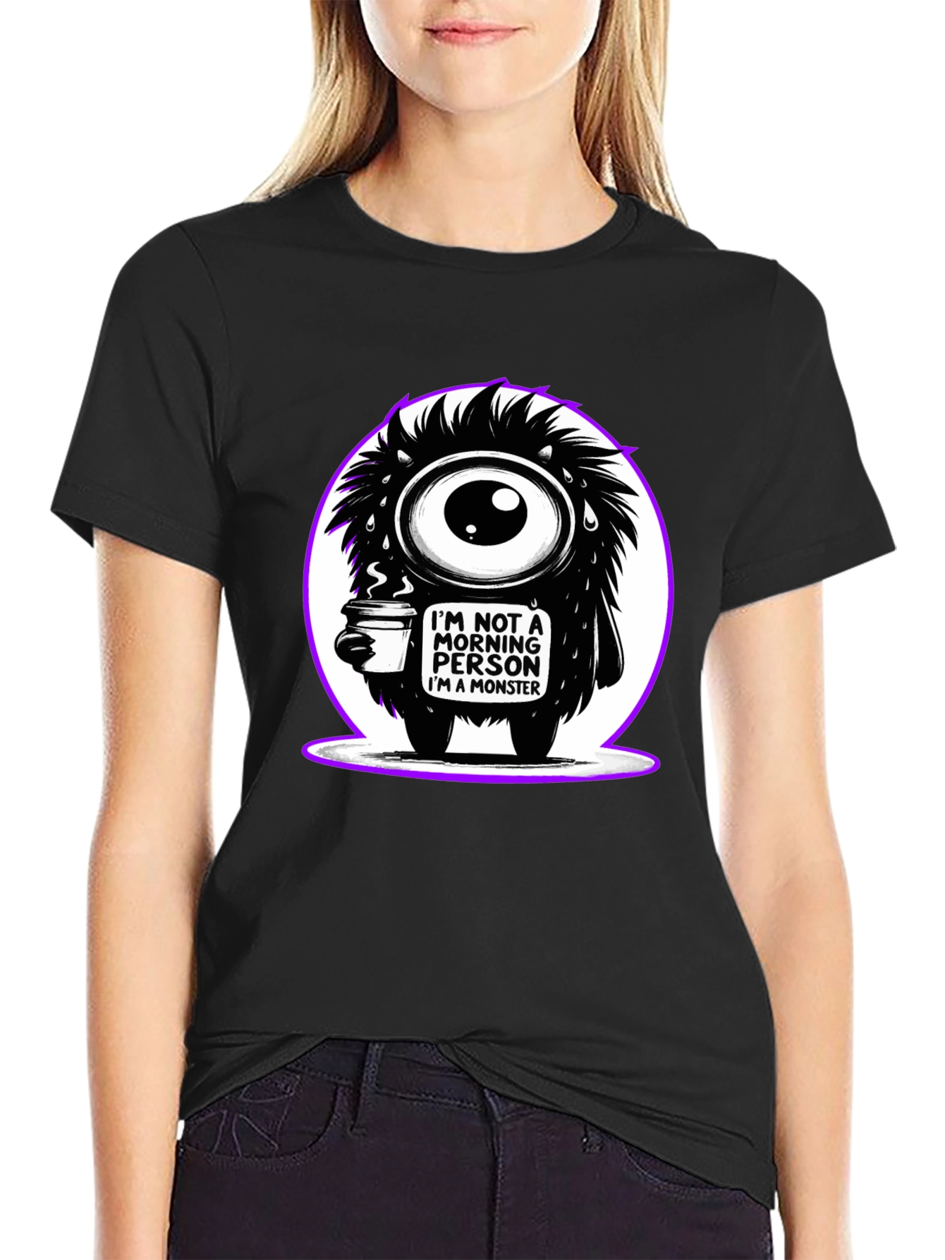 Monster Morning Person Graphic Tee