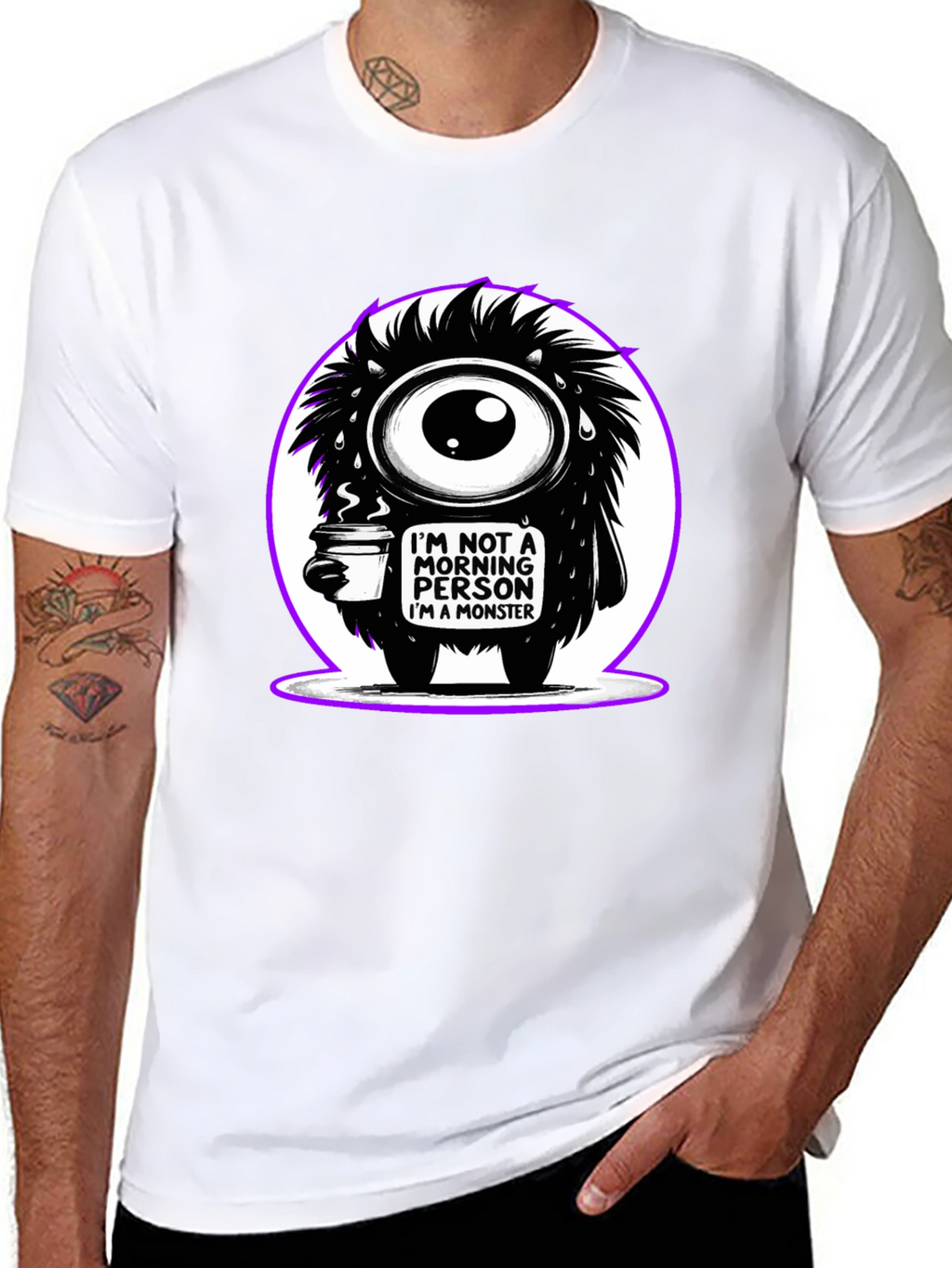 Monster Morning Person Graphic Tee