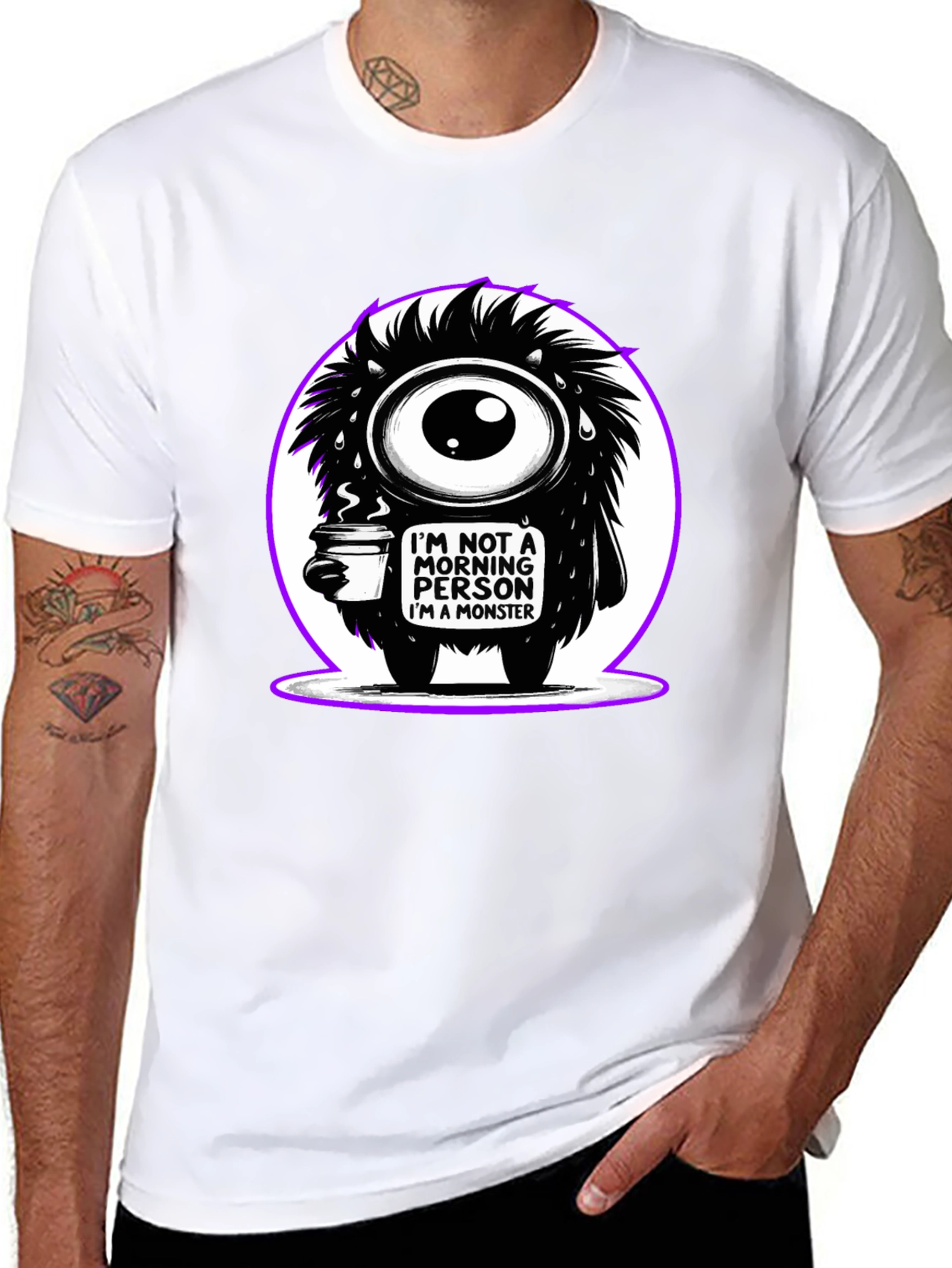 Monster Morning Person Graphic Tee