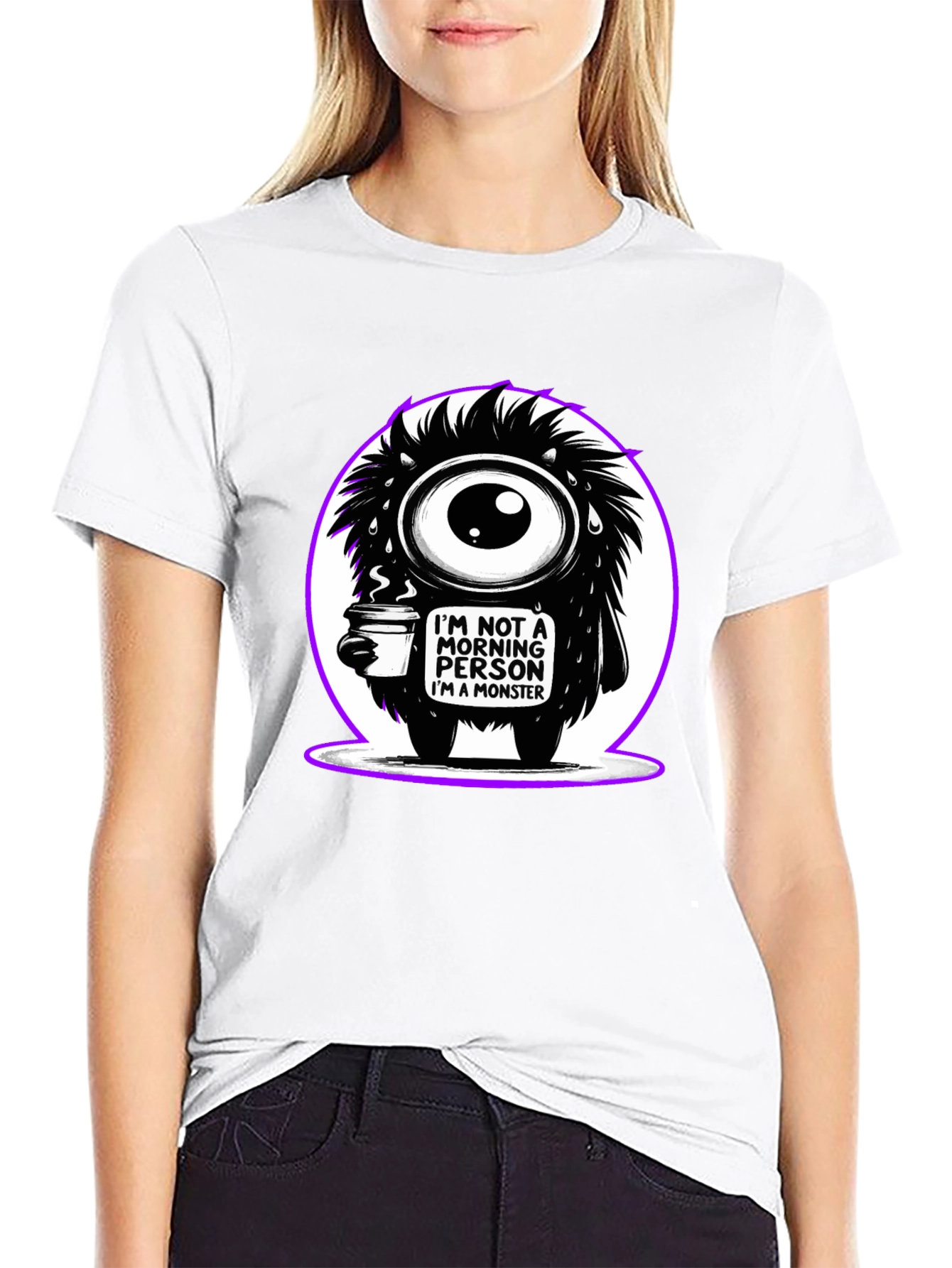 Monster Morning Person Graphic Tee