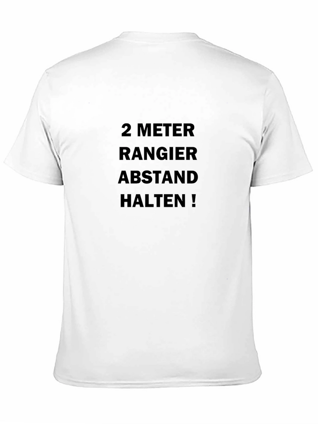 2 Meter Abstand Halten! Black T-Shirt
