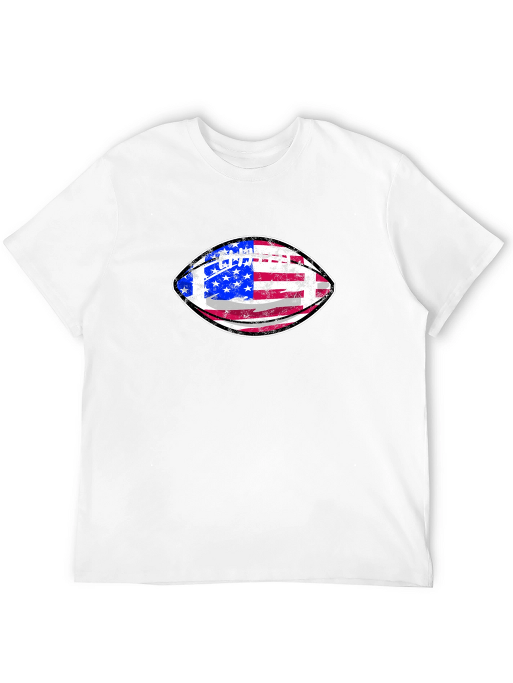 American Flag Football Graphic Tee