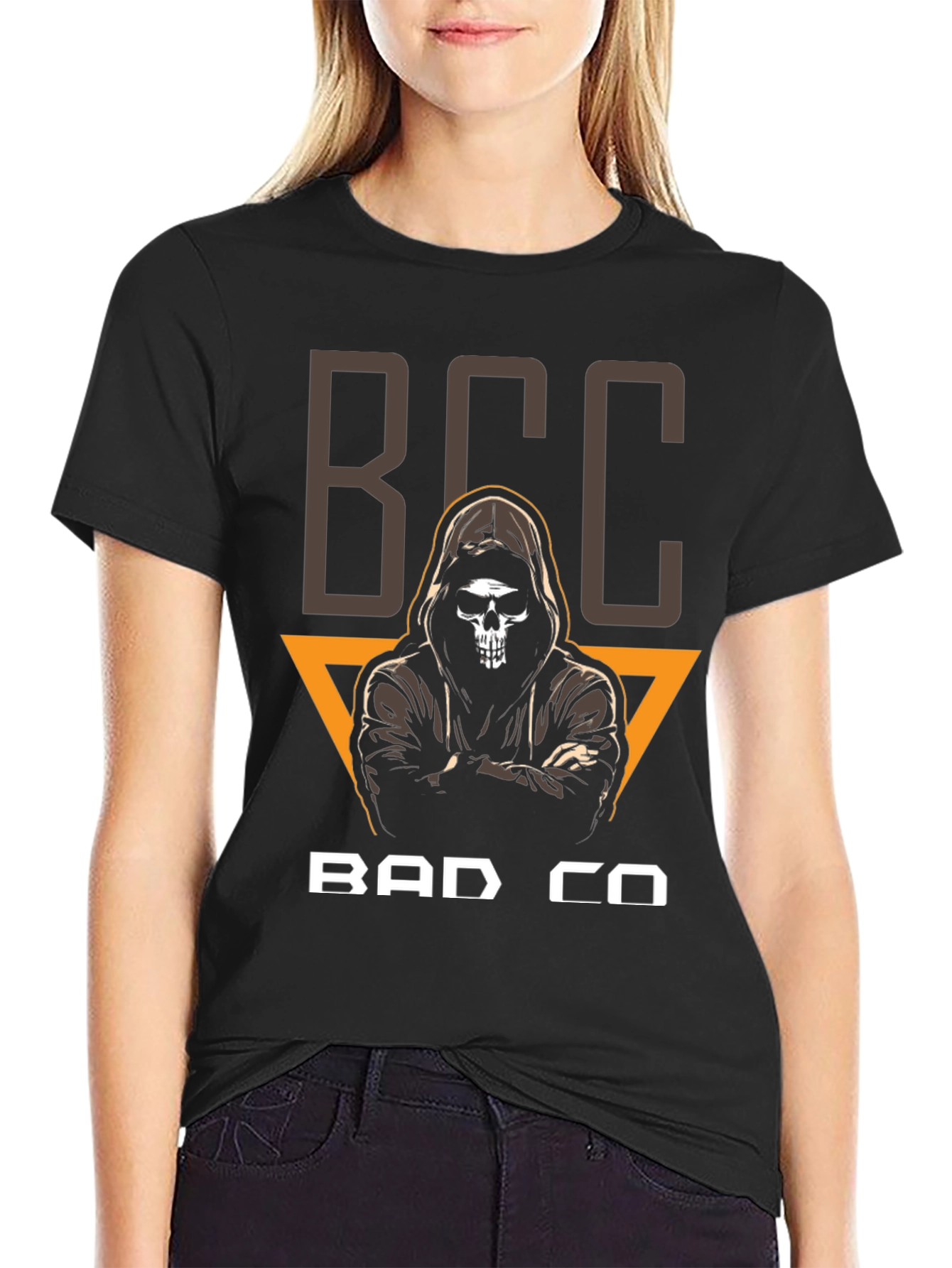 BCC Bad Co T-Shirt - Skull Grim Reaper Design