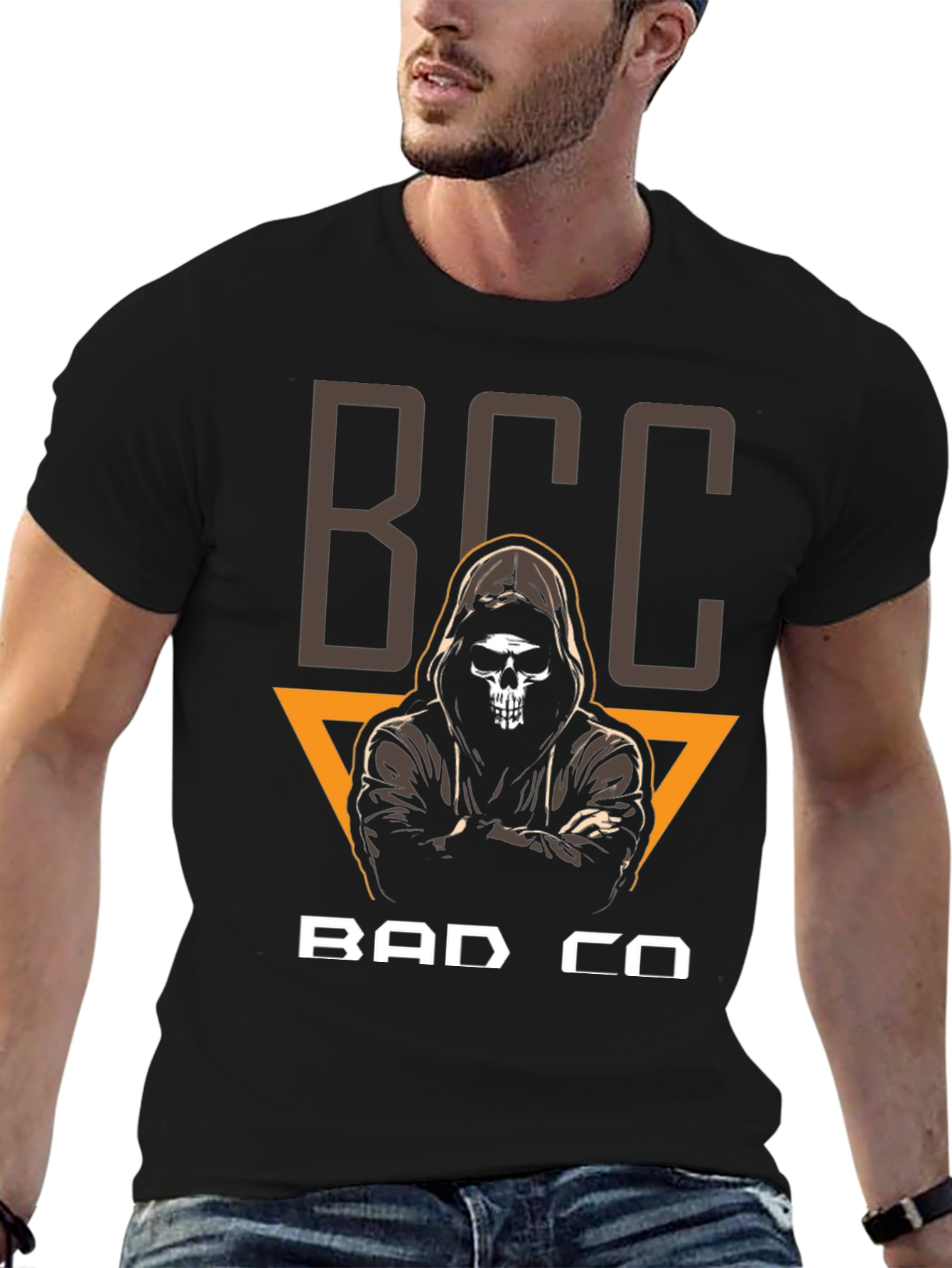 BCC Bad Co T-Shirt - Skull Grim Reaper Design