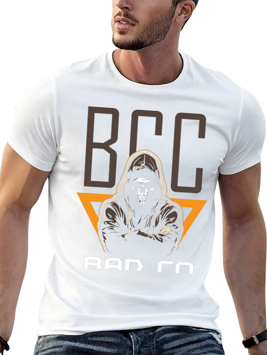 BCC Bad Co T-Shirt - Skull Grim Reaper Design