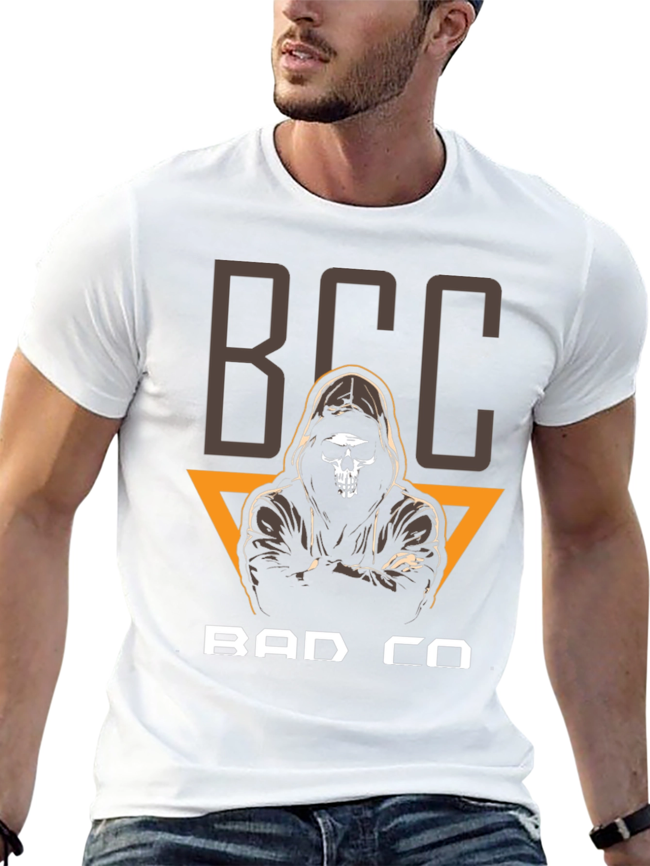 BCC Bad Co T-Shirt - Skull Grim Reaper Design