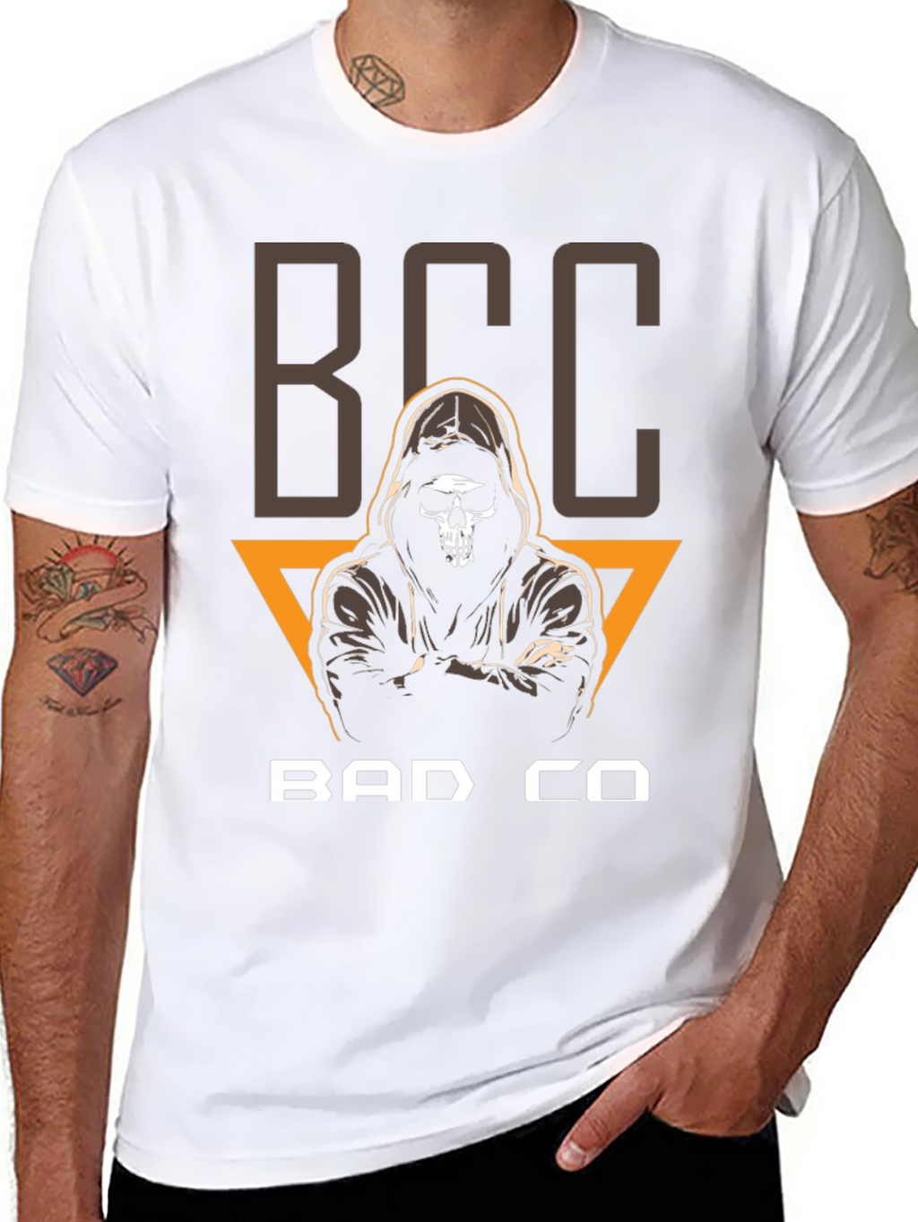 BCC Bad Co T-Shirt - Skull Grim Reaper Design